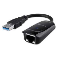 LINKSYS USB 3.0 to Gigabit Ethernet Adapter, Black (USB3GIG)