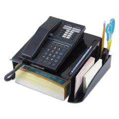 Universal Recycled Telephone Stand and Message Center, 12.25 x 10.5 x 5.25, Black (08116)