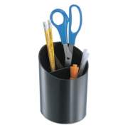 Universal Recycled Big Pencil Cup, Plastic, 4 1/4 dia. x 5 3/4, Black (08108)