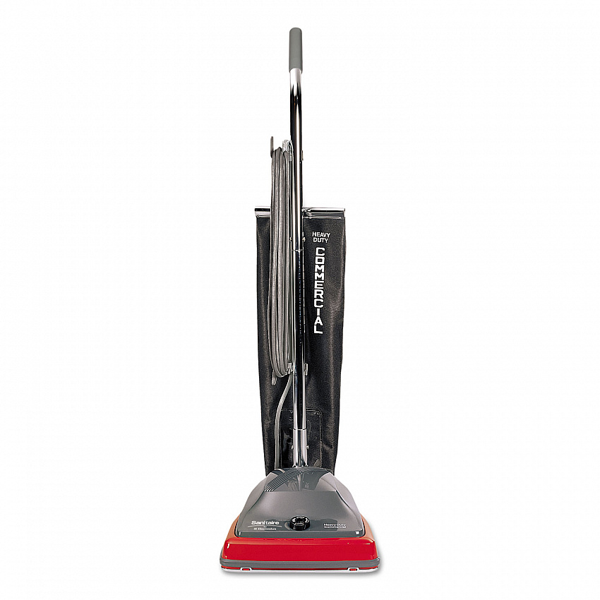 TRADITION Upright Vacuum SC679K, 12" Cleaning Path, Gray/Red/Black (SC679K)