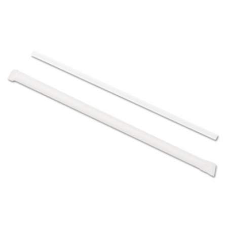 GEN Wrapped Jumbo Straws, 7 3/4", Translucent, 24/Carton (STRAWWT)