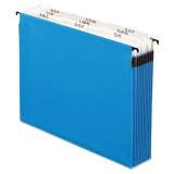 Pendaflex SureHook Nine-Section Hanging Folder, Letter Size, 8 Dividers, 1/5-Cut Tab, Blue (59225)