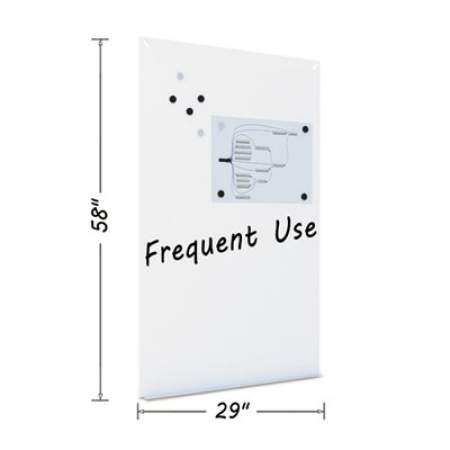 MasterVision Magnetic Dry Erase Tile Board, 38 1/2 x 58, White Surface (DET8125397)