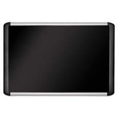 MasterVision Black fabric bulletin board, 24 x 36, Silver/Black (MVI030301)