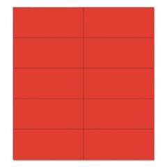 MasterVision Dry Erase Magnetic Tape Strips, Red, 2" x 7/8", 25/Pack (FM2404)