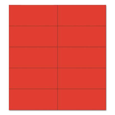 MasterVision Dry Erase Magnetic Tape Strips, Red, 2" x 7/8", 25/Pack (FM2404)