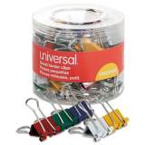Universal Binder Clips in Dispenser Tub, Small, Assorted Colors, 40/Pack (31028)