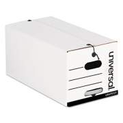 Universal Deluxe Quick Set-up String-and-Button Boxes, Letter Files, White, 12/Carton (75121)