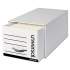 Universal Heavy-Duty Storage Drawers, Letter Files, 14" x 25.5" x 11.5", White, 6/Carton (85300)