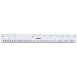 Universal Clear Plastic Ruler, Standard/Metric, 12" Long, Clear (59022)