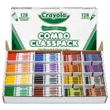 Crayola Crayons and Markers Combo Classpack, Eight Colors, 256/Set (523349)