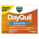 Vicks DayQuil Cold and Flu LiquiCaps, 24/Box, 24 Box/Carton (01443)