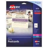 Avery Printable Postcards, Inkjet/Laser, 74 lb, 4.25 x 5.5, Ivory, 100 Cards, 4 Cards/Sheet, 25 Sheets/Box (5919)