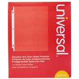 Universal Standard Sheet Protector, Standard, 8 1/2 x 11, Clear, Non-Glare, 100/Box (21121)