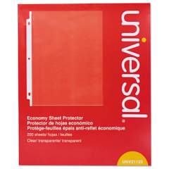 Universal Standard Sheet Protector, Economy, 8 1/2 x 11, Clear, 200/Box (21123)