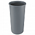 Untouchable Large Plastic Round Waste Receptacle, 22 gal, Plastic, Gray (354600GY)