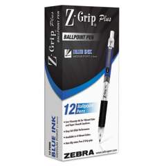 Zebra ECO Jimnie Clip Ballpoint Pen, Retractable, Medium 1 mm, Black Ink, Smoke Barrel, Dozen (22510)