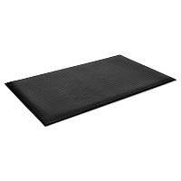 Wear-Bond Comfort-King Anti-Fatigue Mat, Rectangular, Black Raised Deck Plate Surface, 24" x 36" (WBZ023KD)