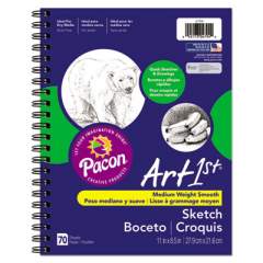Pacon Art1st Sketch Diary, 60 lb Stock, Blue Cover, 11 x 8.5, 70 Sheets (4794)