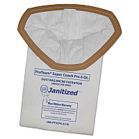 Vacuum Filter Bags Designed to Fit ProTeam Super Coach Pro 6/GoFree Pro, 100/Carton (JANPTSCP62)