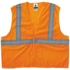 ergodyne GloWear 8205HL Type R Class 2 Super Econo Mesh Vest, Orange, S/M (20963)
