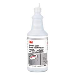 3M Stainless Steel Cleaner and Polish, Unscented, 32 oz Bottle, 6/Carton (85901)