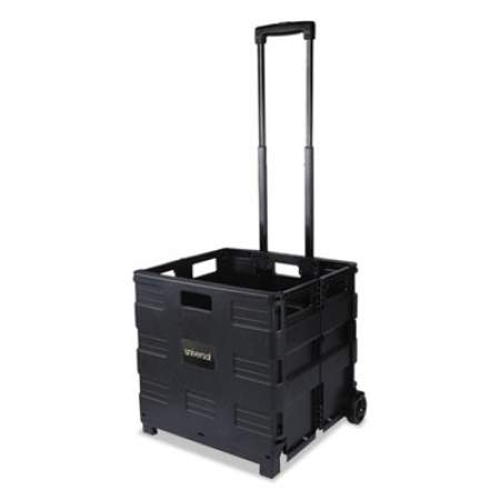 Universal Collapsible Mobile Storage Crate, 18 1/4 x 15 x 18 1/4 to 39 3/8, Black (14110)