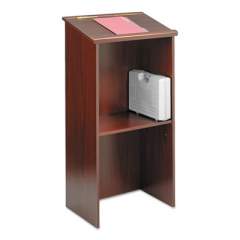 Safco Stand-Up Lectern, 23 x 15.75 x 46, Mahogany (8915MH)
