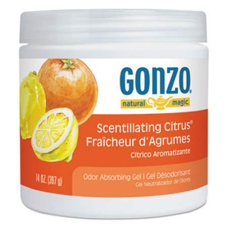 Natural Magic Odor Absorbing Gel, Scentillating Citrus, 14 oz Jar, 12/Carton (4119D)