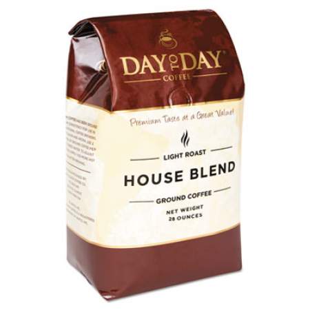 Day to Day Coffee 100% Pure Coffee, House Blend, Ground, 28 oz Bag, 3/Pack (33750)
