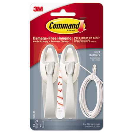 Command Cable Bundler, White, 2/Pack (17304ES)