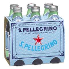 S. Pellegrino Sparkling Natural Mineral Water, 8 oz Bottle, 24/Carton (80087)