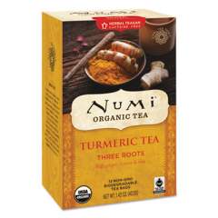 Numi Turmeric Tea, Three Roots, 1.42 oz Bag, 12/Box (10550)