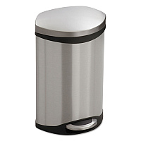 Step-On Medical Receptacle, 3 gal, Steel, Stainless Steel (9901SS)