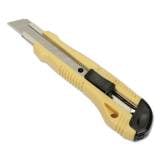 AbilityOne 5110016215256, SKILCRAFT Utility Knife, Snap-Off, 18 mm, 8 Segments, Yellow/Black