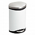 Step-On Medical Receptacle, 3 gal, Steel, White (9901WH)