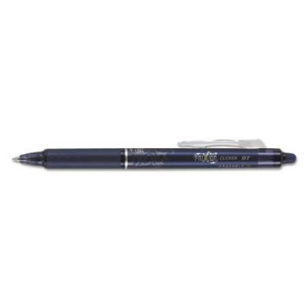 Pilot FriXion Clicker Erasable Gel Pen, Retractable, Fine 0.7 mm, Navy Ink, Navy Barrel (31457)