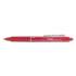 Pilot FriXion Clicker Erasable Gel Pen, Retractable, Fine 0.7 mm, Red Ink, Red Barrel (31452)
