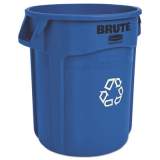 Rubbermaid Commercial Brute Recycling Container, Round, 20 Gal, Blue (262073 BLU)