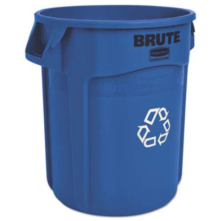 Rubbermaid Commercial Brute Recycling Container, Round, 20 Gal, Blue (262073 BLU)
