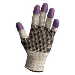 KleenGuard G60 Purple Nitrile Gloves, 230 mm Length, Medium/Size 8, Black/White, Pair (97431)