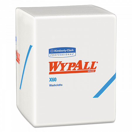 General Clean X60 Cloths, 1/4 Fold, 12.5 x 10, White, 70/Pack, 8 Packs/Carton (41083)