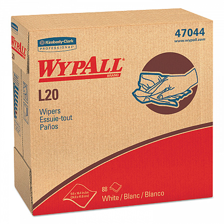 L20 Towels, POP-UP Box, 4-Ply, 9.1 x 16.8, Unscented, White, 88/Box, 10 Boxes/Carton (47044)