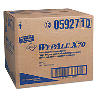 X70 Foodservice Towels, 1/4 Fold, 12.5 x 23.5, Unscented, Blue, 300/Carton (05927)