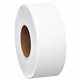 Essential JRT Jumbo Roll Bathroom Tissue, Septic Safe, 1-Ply, 3.55" x 2,000 ft, White, 12 Rolls/Carton (07223)