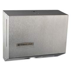 Kimberly-Clark Professional Windows Scottfold Compact Towel Dispenser, 10.6 x 4.75 x 9, Stainless Steel (09216)