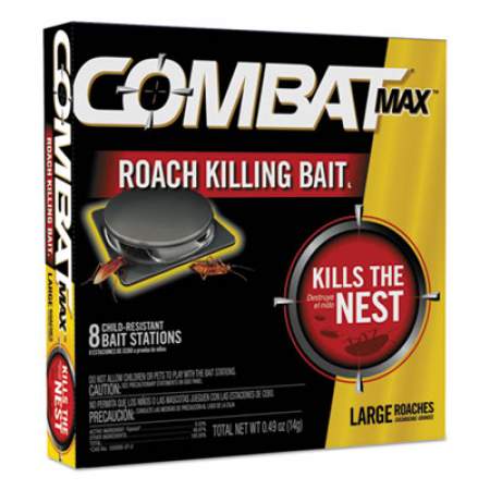Combat Roach Bait Insecticide, 0.49 oz Bait, 8/Pack, 12 Pack/Carton (51913)