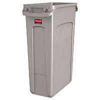 Slim Jim with Venting Channels, 23 gal, Plastic, Beige (354060BG)