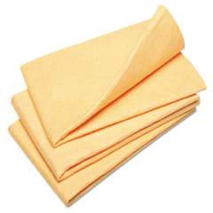 AbilityOne 7920012156569, SKILCRAFT, Synthetic Shammy Cloth, 23 x 20, Orange, 3/Pack
