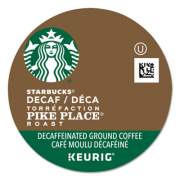 Starbucks Pike Place Decaf Coffee K-Cups Pack, 24/Box (011111161)